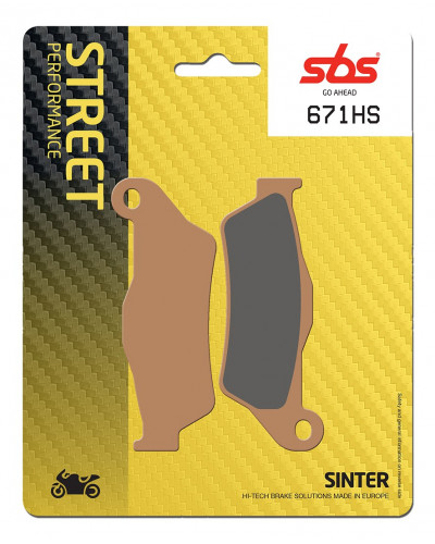 Plaquettes Freins SBS PLAQUETTES SBS 671 (HS)