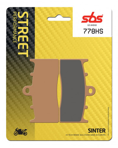 Plaquettes Freins SBS PLAQUETTES SBS 778 (HS)
