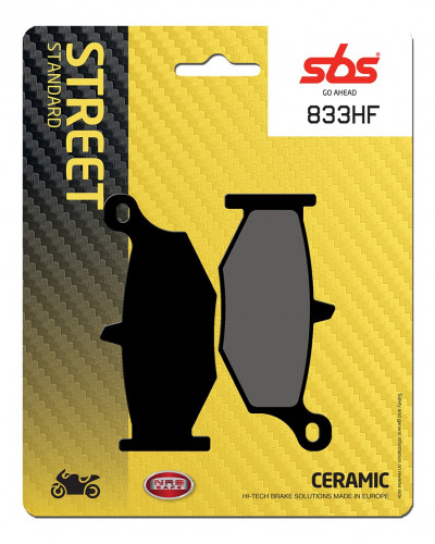 Plaquettes Freins SBS PLAQUETTES SBS 833 (HF)