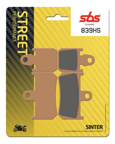 Plaquettes Freins SBS PLAQUETTES SBS 839 (HS)