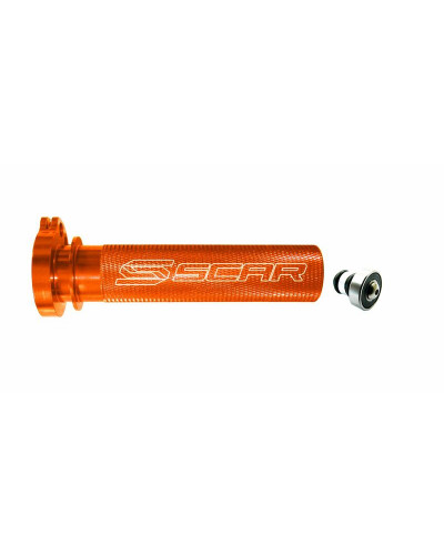 Accessoires Moto SCAR Barillet de gaz SCAR alu + roulement orange