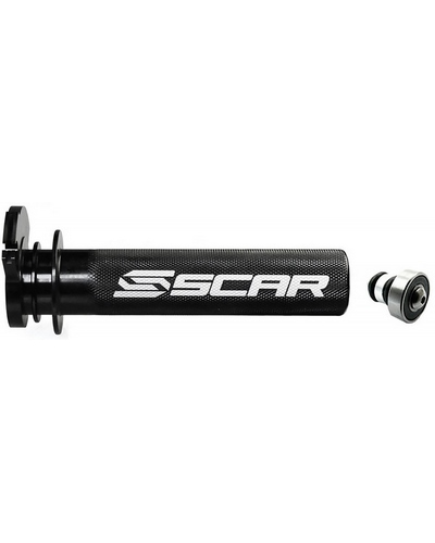 Accessoires Moto SCAR Barillet de gaz SCAR en aluminium + roulement noir - Husqvarna / GAS GAS