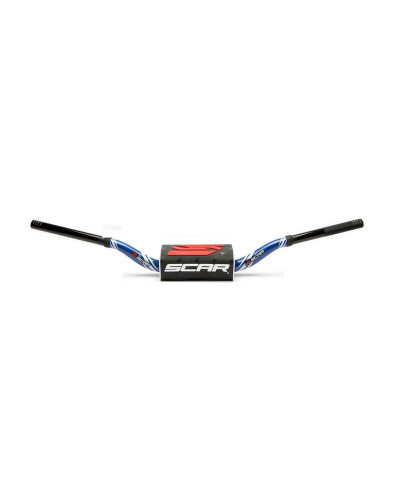 Guidon Moto SCAR Guidon SCAR O² High - Graphic Colour bleu l=803 Guidon Moto SCAR Guidon SCAR O² High - Graphic Colour bleu l=803