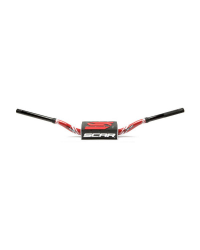 Guidon Moto SCAR Guidon SCAR O² High - Graphic Colour rouge l=805 Guidon Moto SCAR Guidon SCAR O² High - Graphic Colour rouge l=805