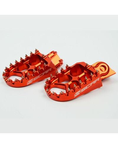 Repose Pieds Moto SCAR Repose-pieds SCAR Evo orange