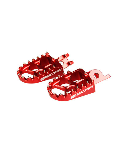 Repose Pieds Moto SCAR Repose-pieds SCAR Evo rouge