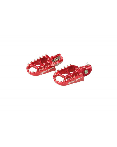 Repose Pieds Moto SCAR Repose-pieds SCAR rouge