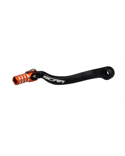 Selecteur Moto SCAR Sélecteur de vitesse SCAR noir mat/embout orange KTM SXF450