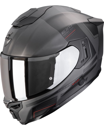 Casque Integral Moto SCORPION EXO Exo-1500 air Dual gris-rouge