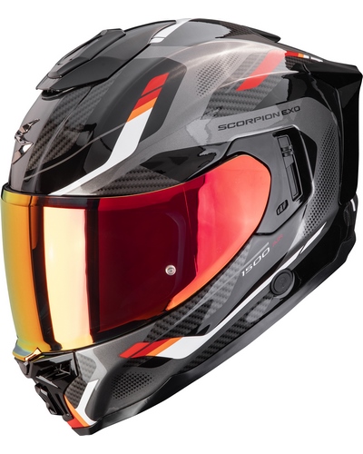 Casque Integral Moto SCORPION EXO Exo-1500 air Sleek noir-rouge