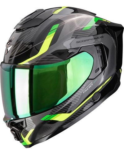 Casque Integral Moto SCORPION EXO Exo-1500 air Sleek noir-vert