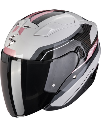 Casque Jet Moto SCORPION EXO Exo-230 Hipe blanc-rose
