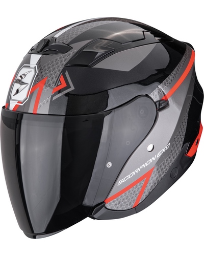 Casque Jet Moto SCORPION EXO Exo-230 Loop noir-rouge