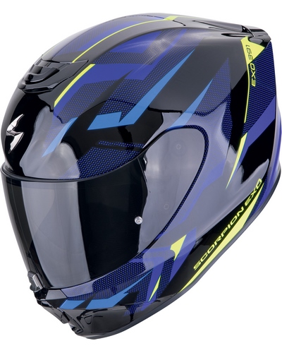 Casque Intégral Moto SCORPION EXO Exo-391 Aaxo noir-bleu