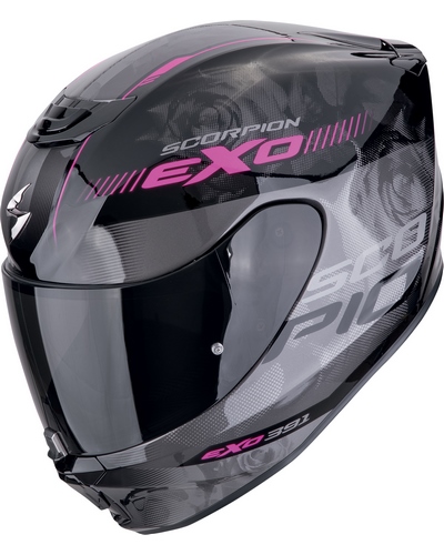 Casque Intégral Moto SCORPION EXO Exo-391 Ava noir-rose