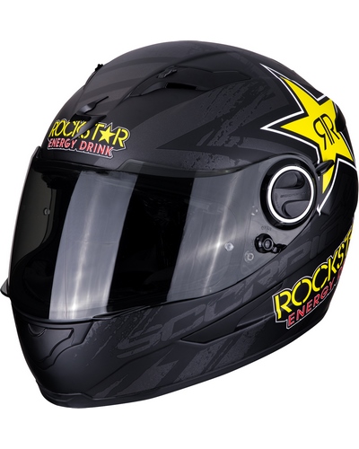 Casque Intégral Moto SCORPION EXO Exo-490 air Rockstar noir-jaune