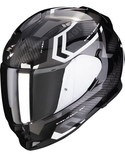 Casque Intégral Moto SCORPION EXO EXO-491 Spin noir-blanc