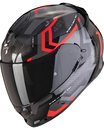 Casque Intégral Moto SCORPION EXO EXO-491 Spin noir-rouge