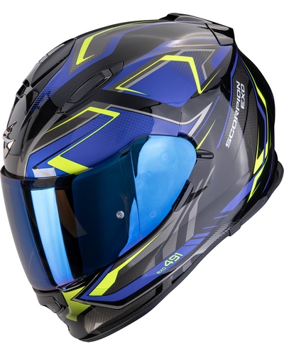 Casque Integral Moto SCORPION EXO EXO-491 Zumo noir-jaune