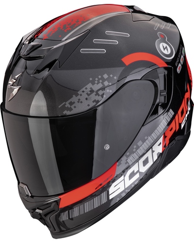 Casque Intégral Moto SCORPION EXO Exo-520 Evo air Titan noir-rouge