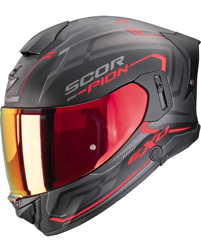 Casque Integral Moto SCORPION EXO Exo-530 air Slope noir-rouge
