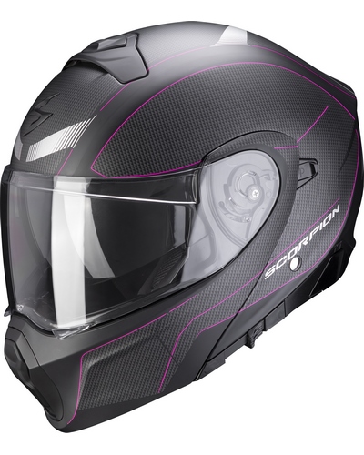 Casque Modulable Moto SCORPION EXO Exo-930 Cielo noir-rose