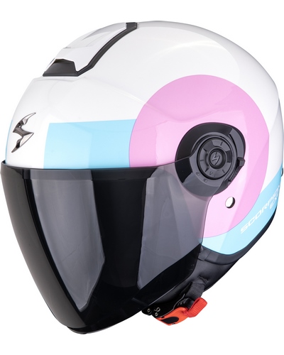 Casque Jet Moto SCORPION EXO Exo-City II Sheer bleu-rose Casque Jet Moto SCORPION EXO Exo-City II Sheer bleu-rose