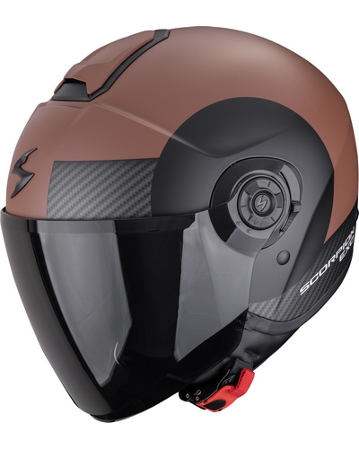 Casque Jet Moto SCORPION EXO Exo-City II Sheer noir-marron