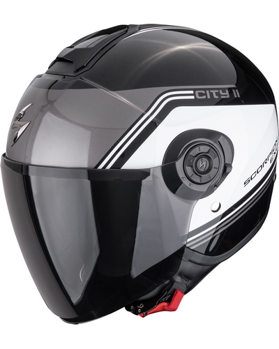 Casque Jet Moto SCORPION EXO Exo-City II Vita noir-blanc