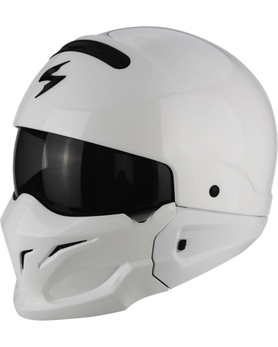 Casque Transformable Moto SCORPION EXO Exo Combat blanc