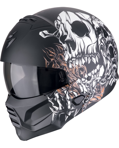 Casque Transformable Moto SCORPION EXO Exo-Combat II Genesis noir-or
