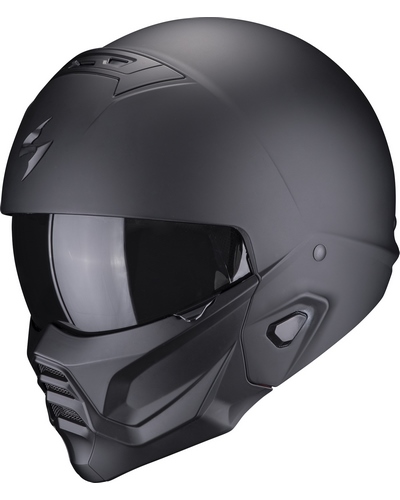 Casque Transformable Moto SCORPION EXO Exo-Combat II Solid noir mat