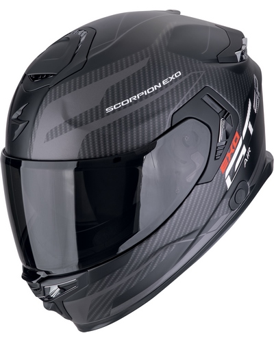Casque Intégral Moto SCORPION EXO Exo-GT SP Air Flex noir-gris