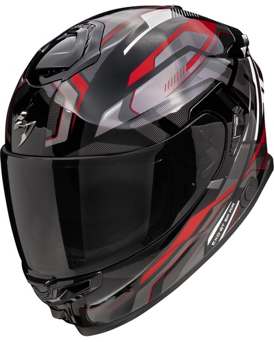 Casque Intégral Moto SCORPION EXO Exo-GT SP Augusta noir-rouge