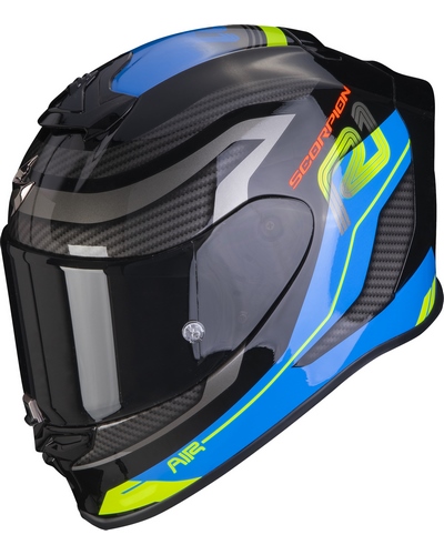 Casque Intégral Moto SCORPION EXO EXO-R1 air Vatis noir-bleu