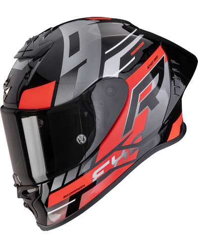 Casque Integral Moto SCORPION EXO Exo-R1 Evo² air Adrenaline noir-rouge