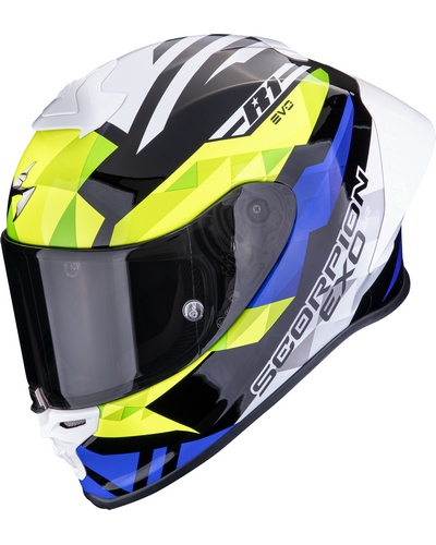 Casque Integral Moto SCORPION EXO Exo-R1 Evo² air Valere noir-jaune