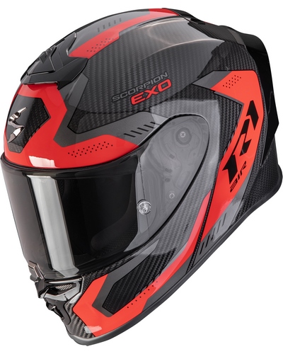 Casque Integral Moto SCORPION EXO EXO-R1 evo C air Propel noir-rouge
