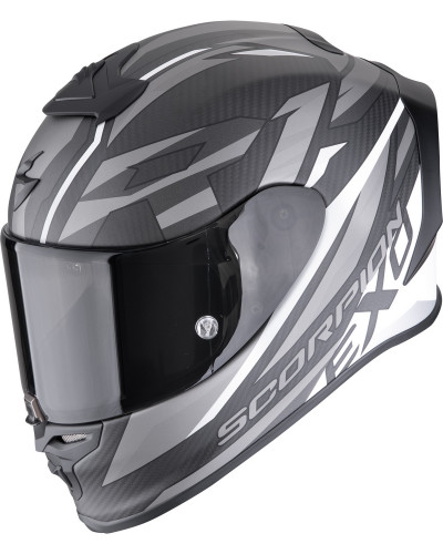 Casque Integral Moto SCORPION EXO EXO-R1 evo C air Runner noir-blanc