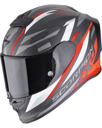 Casque Integral Moto SCORPION EXO EXO-R1 evo C air Runner noir-rouge