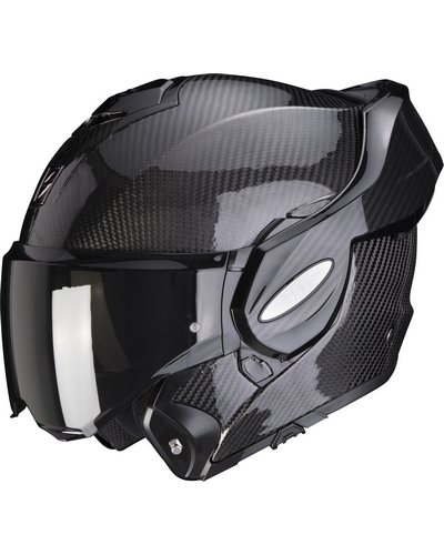 Casque EXO-TECH CARBON SOLID SCORPION Noir - , Casque modulable