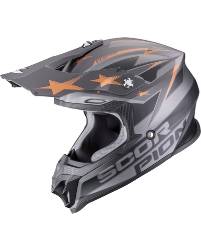 Casque Moto Cross SCORPION EXO VX-16 Evo air Patriot gris Casque Moto Cross SCORPION EXO VX-16 Evo air Patriot gris