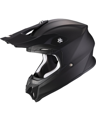 Casque Moto Cross SCORPION EXO VX-16 Evo air Solid noir mat