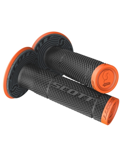 Poignée Scooter Cross / Tout Terrain SCOTT Grip SX II + Donut orange fluo