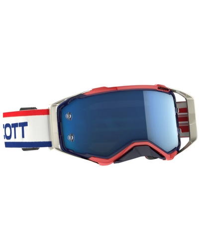 Masque Moto Cross SCOTT Scott Prospect blanc-bleu