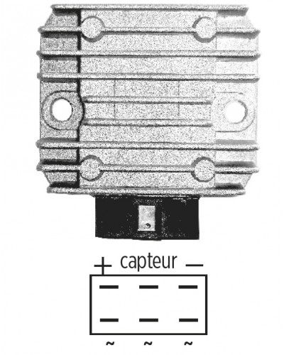 Régulateur Allumage Moto SGR Régulateur 12V KAWASAKI KL/KLR 600/650