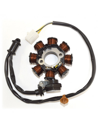 Régulateur Allumage Moto SGR Stator Mitsuba 8P 12V Peugeot Scooter 50 Régulateur Allumage Moto SGR Stator Mitsuba 8P 12V Peugeot Scooter 50