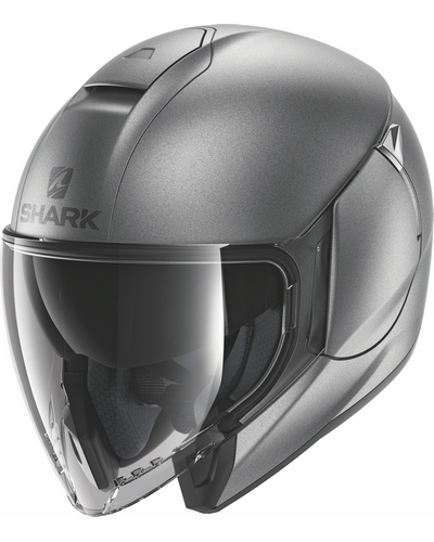 Casque Jet Moto SHARK City Cruiser Blank anthracite mat