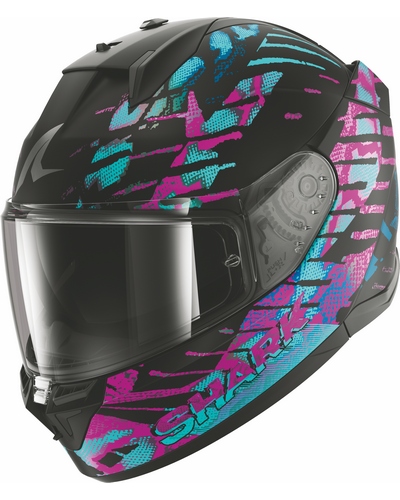 Casque Integral Moto SHARK D-Skwal 3 Reptaia mat noir-caméléon