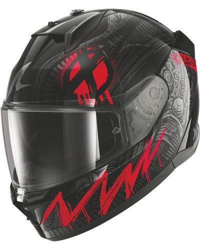 Casque Integral Moto SHARK D-Skwal 3 Shiever noir-rouge Casque Integral Moto SHARK D-Skwal 3 Shiever noir-rouge